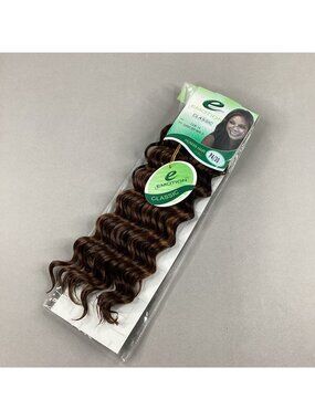 14" Classic Deep Wave #P4/30 Brown Blended Hair Extensions Track Emotion